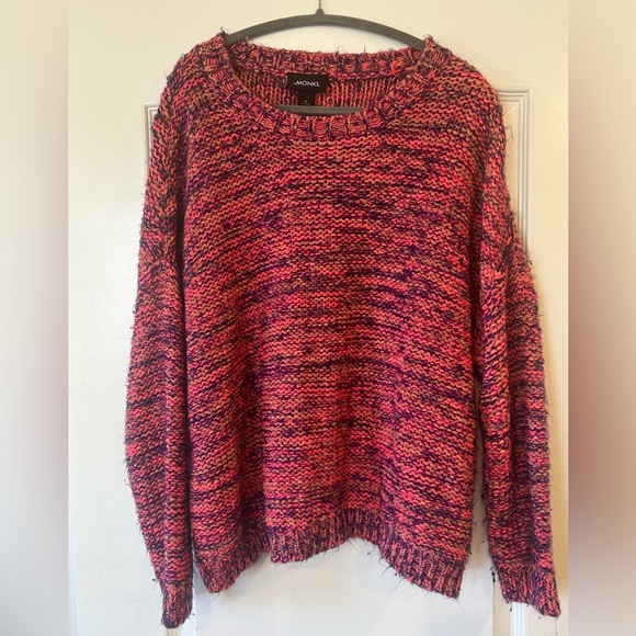 EUC Monki Oversized Multi Colored
Knit Crewneck Sweater - Picture 1 of 5